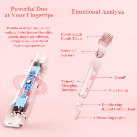 GlowEdge G1 Pro 3 in 1 Portable Women Bikini Trimmers﹠Shaver