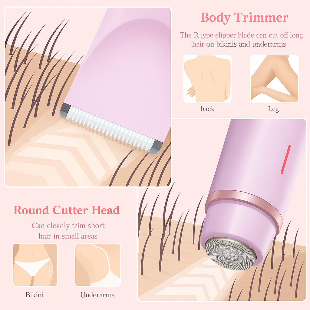 GlowEdge G1 Pro 3 in 1 Portable Women Bikini Trimmers﹠Shaver